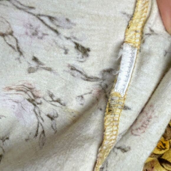 Sundance Florence Bloom Yellow Floral Blouse Cotton Top Balloon Sleeves Lace S - Picture 11 of 11